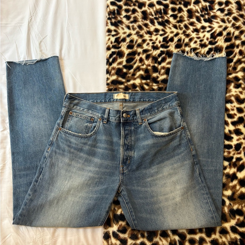 Madewell “The Dean Easy” straight leg blue denim jeans
